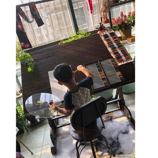 美术绘画桌设计工作台实木画板设计师书桌绘图桌子制图桌画架画案