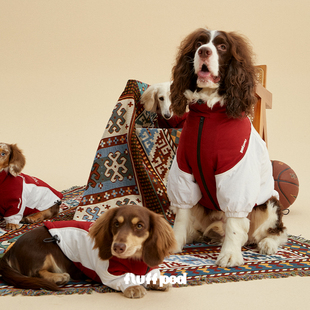 【直播专享】fluff pod抚拍狗狗新年保暖防水夹棉冲锋衣腊肠比熊