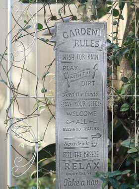 森得源复古铁艺字牌墙上装饰花园挂饰家居饰品餐厅咖啡馆装饰门牌