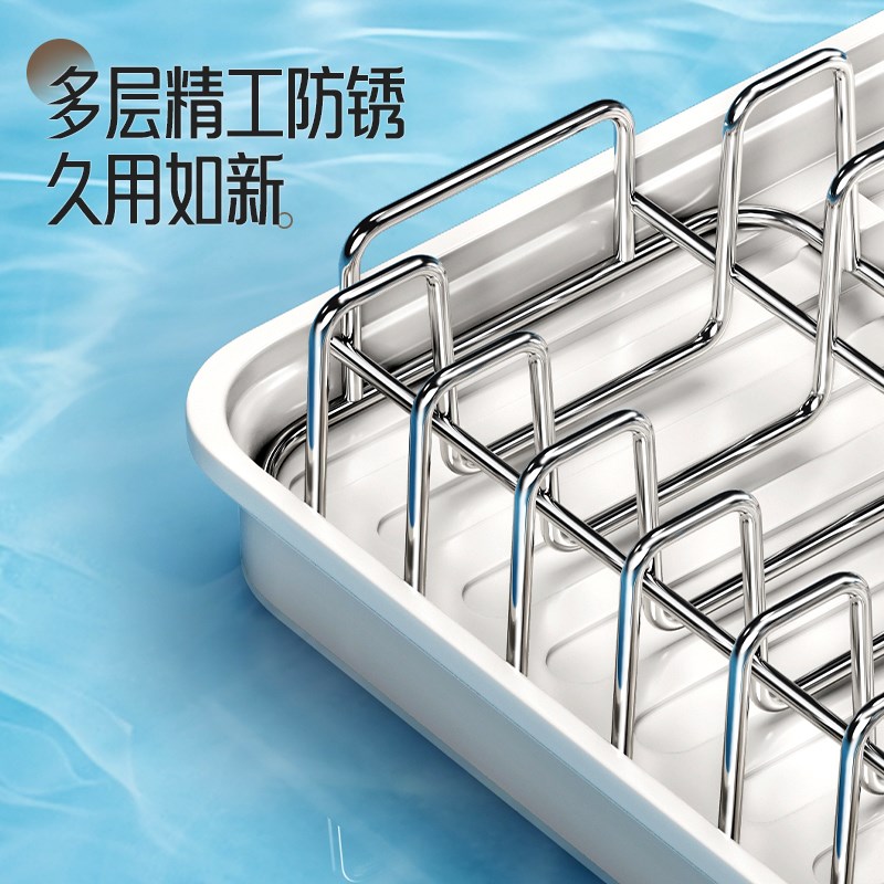 厨房碗架沥水架碗盘碟子置物台面餐具可伸缩放碗筷碗柜家用收纳盒