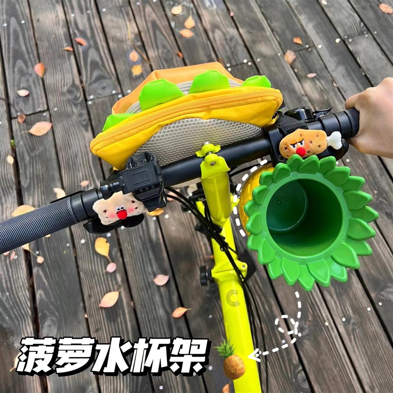 小布折叠自行车挂钩前置通用强力承重山地车把可爱电动车收纳装饰