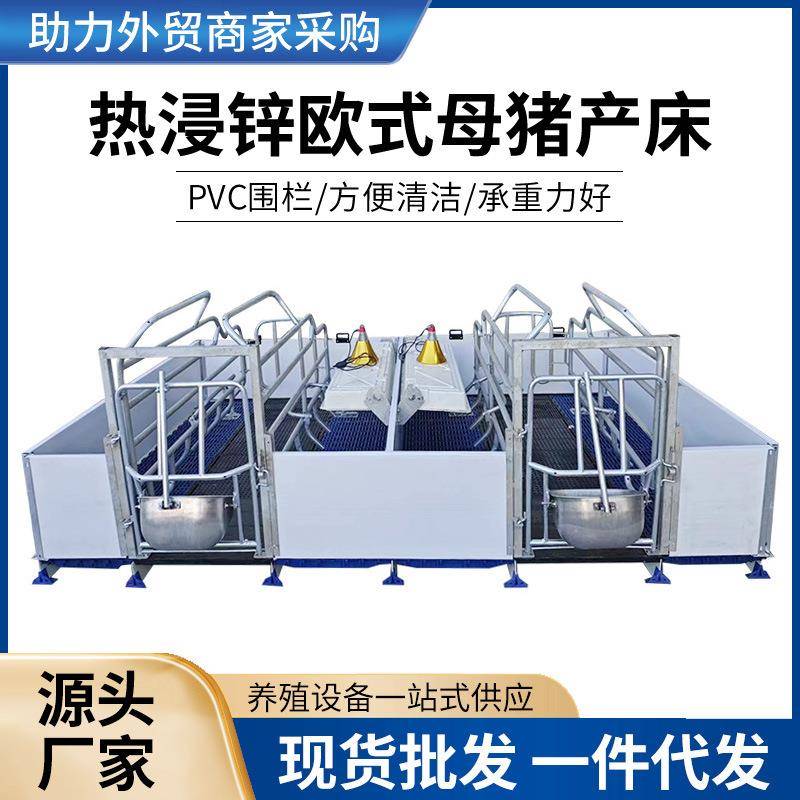 2024新款热浸锌欧式母猪产床小猪保育床现货供应产保一体母猪产床