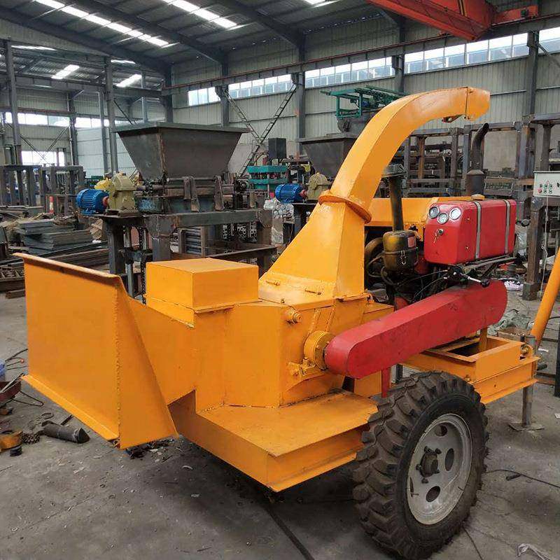 果园树枝移动式粉碎机杂木木屑粉碎机园林绿化树枝叶秸秆粉碎机