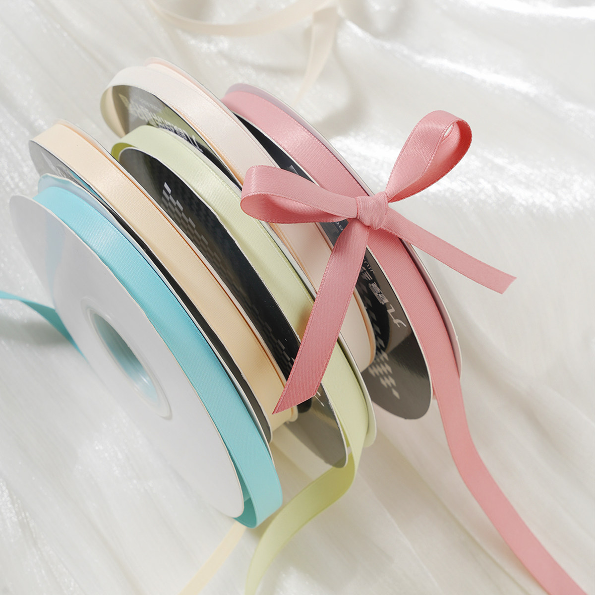 焙色1cm消光棉丝带蛋糕马卡龙双面彩带花艺包装蝴蝶结礼物盒缎带