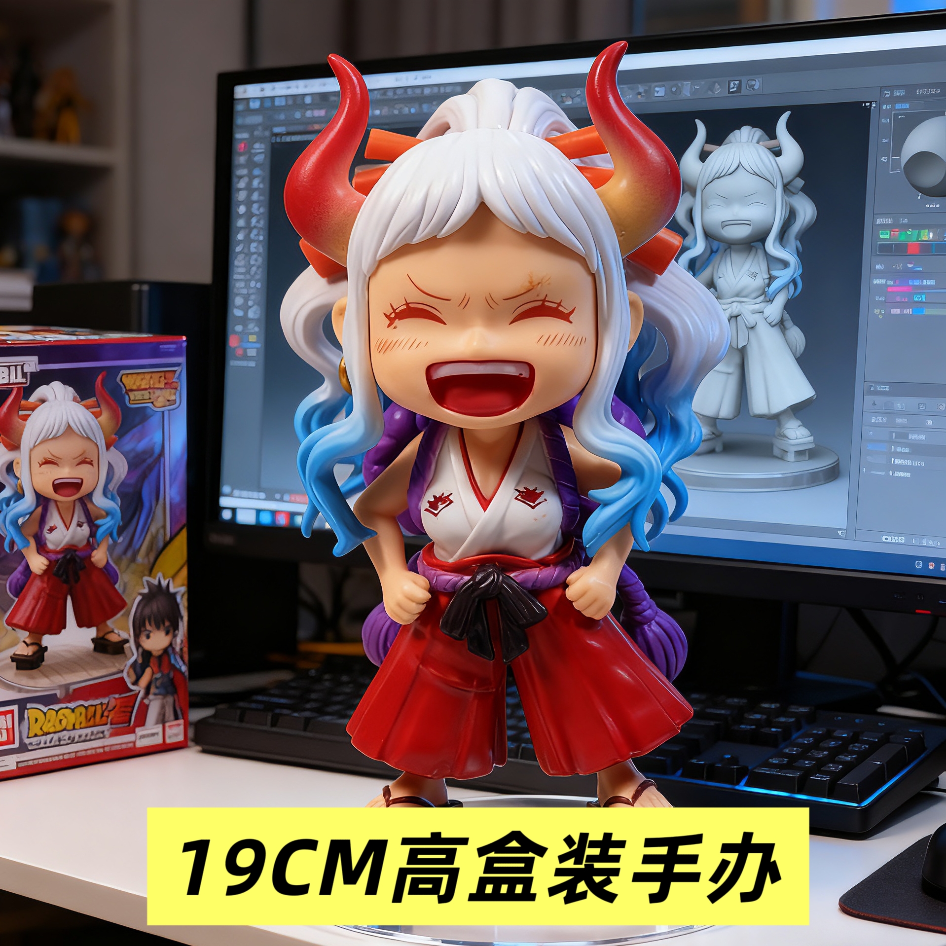 14.5CM高手办Q版大笑大和手办