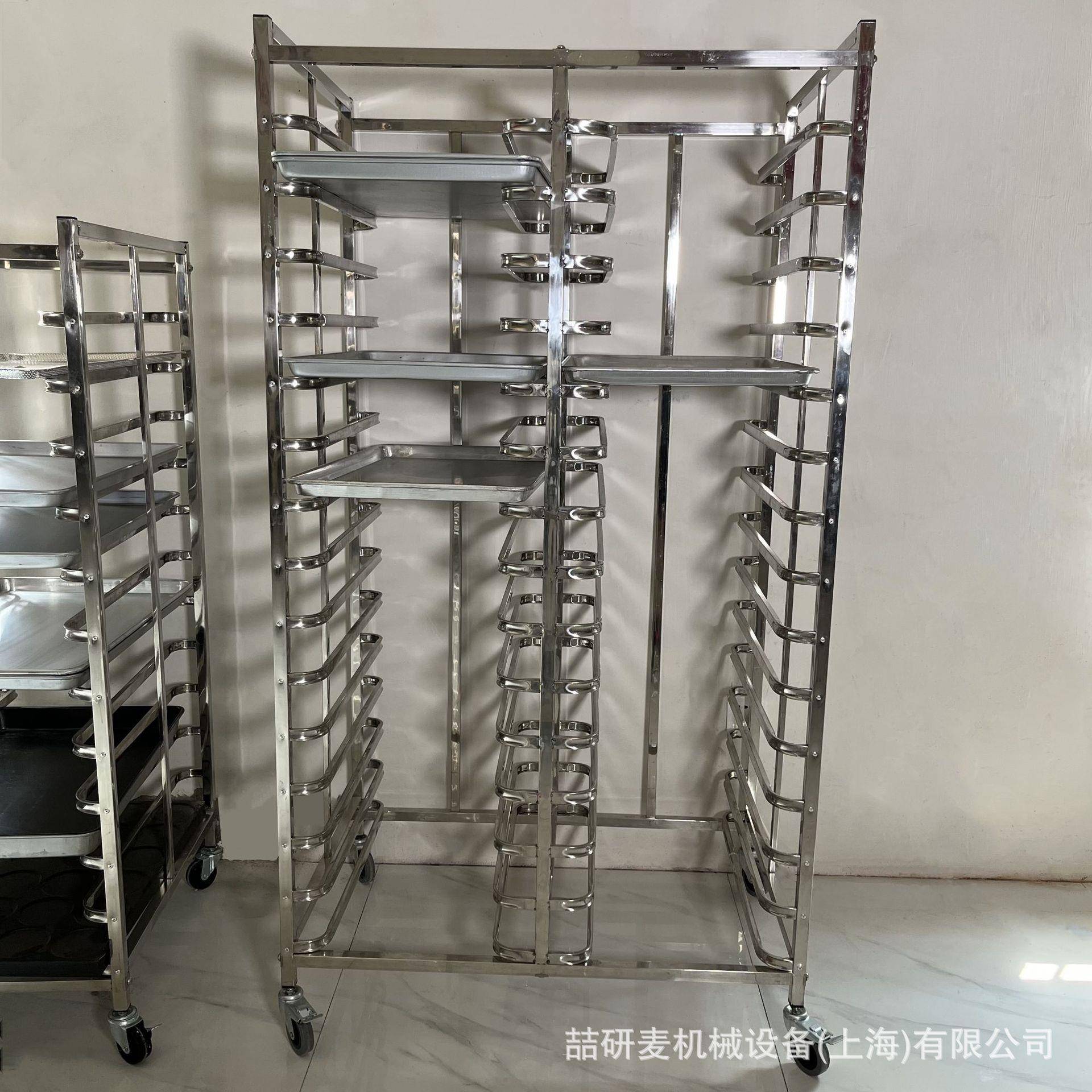 不锈钢饼盘架子12盘15盘30盘不锈钢面包烤盘架铝合金面包展示架