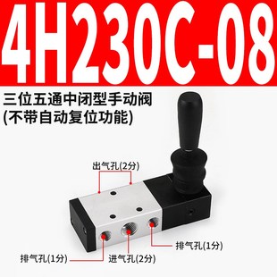 4H210 08气动开关手动阀4R210 08手拉阀手扳阀手转阀HV