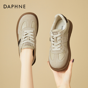 达芙妮德训鞋女2026新款秋季百搭阿甘鞋轻便不累脚软底运动休闲鞋