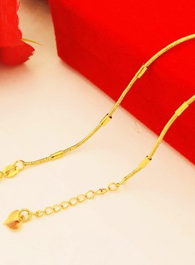 日韩简约时尚细手链n 越南沙金镀金个性民族风学生首饰女 久不掉