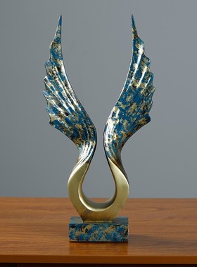 创意摆件家居饰品客厅电视v柜酒柜办公室抽象大鹏展翅艺术品摆设