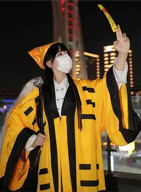 万圣节cosplay服女成人服装服饰衣服道士道具林正英道袍装扮大码