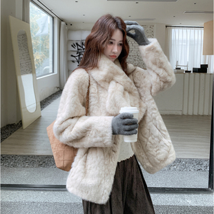 k298 獭兔毛环保皮毛一体配围脖p195 现货首发新款 主推款