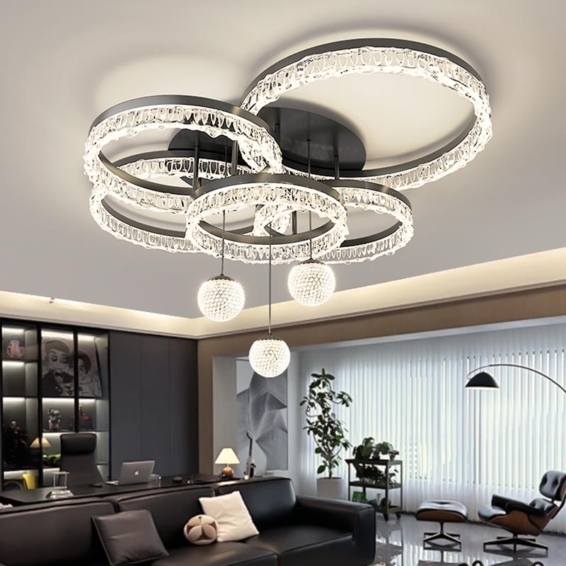 意式轻吸顶灯客厅灯现代简约大气主卧室灯全光谱护眼智能餐厅灯具