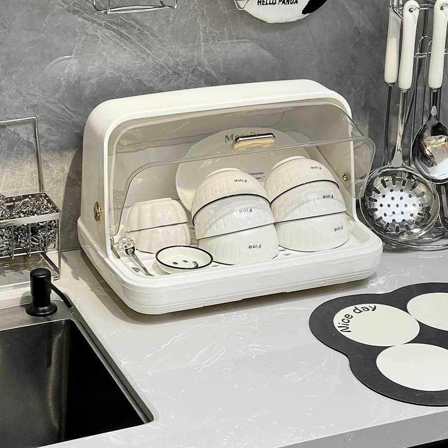 碗筷收纳盒碗碟收纳架厨房家用碗架多功能沥水置物架防尘台式碗柜,基础建材,装饰盖,淘宝优惠券,粉丝福利购,淘宝优惠卷