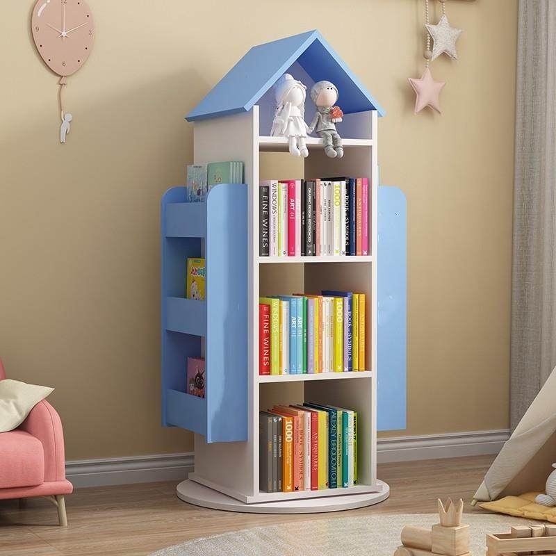 旋转房子书架简约现代落地多层宝宝绘本架家用创意置物架儿童书柜,住宅家具,儿童书柜,淘宝优惠券,粉丝福利购,淘宝优惠卷