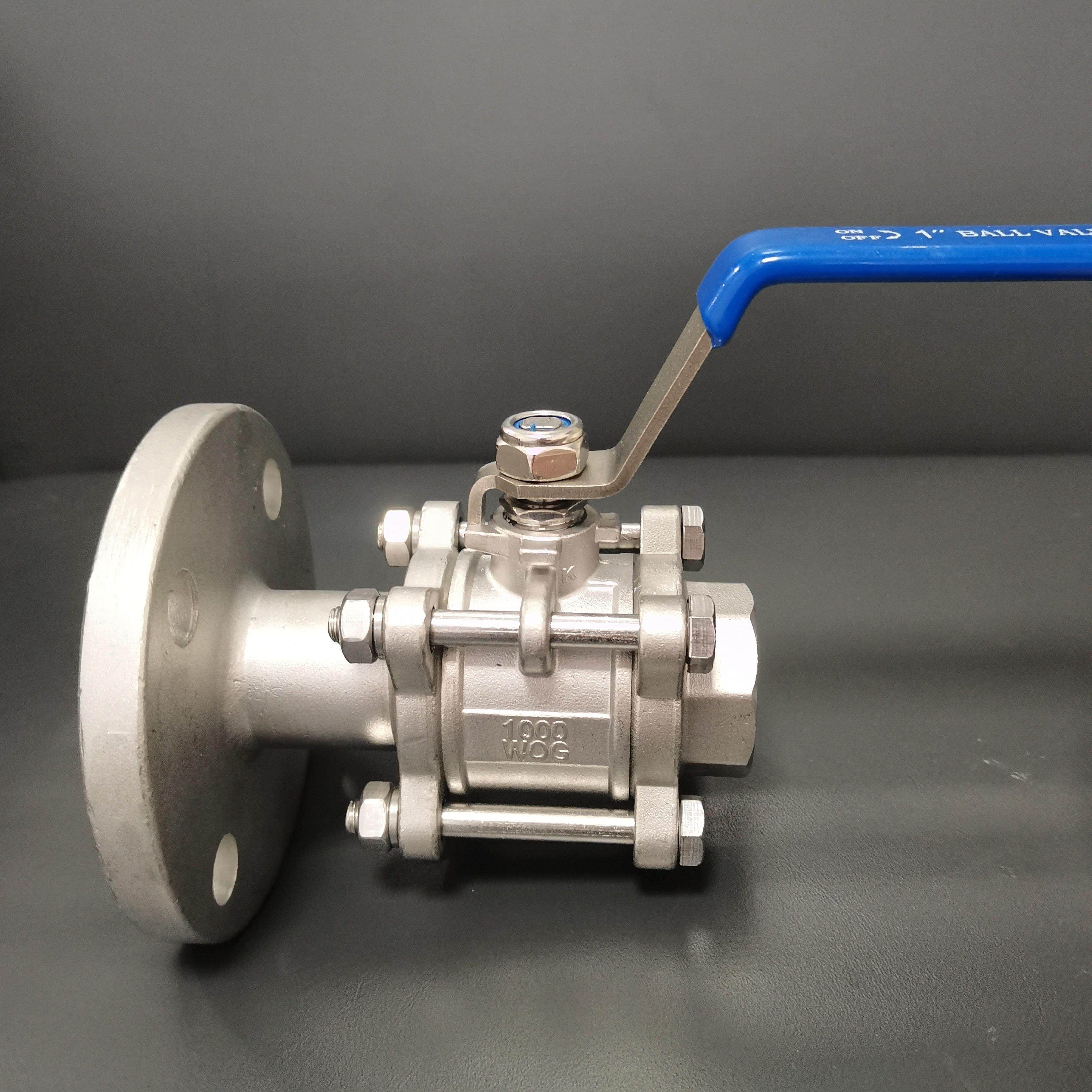 三片式法兰球阀一头法兰一头丝扣304不锈钢球阀4分6分,五金/工具,球阀,淘宝优惠券,粉丝福利购,淘宝优惠卷