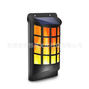 太阳能火焰灯壁灯感应灯路灯门牌灯农村照明围墙灯景观装火炬灯