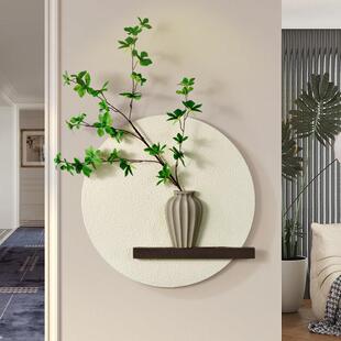 客厅玄关绿植高端背景墙面装饰画餐厅高级感壁画美容院3d立体挂件