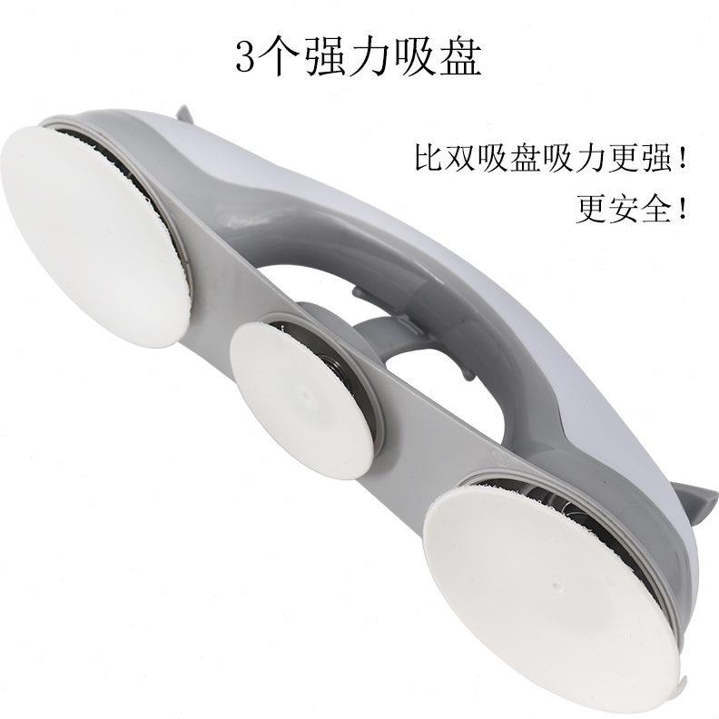 三防滑卫生间扶手老人安全浴室扶手强力吸盘扶手免打孔玻璃门把手