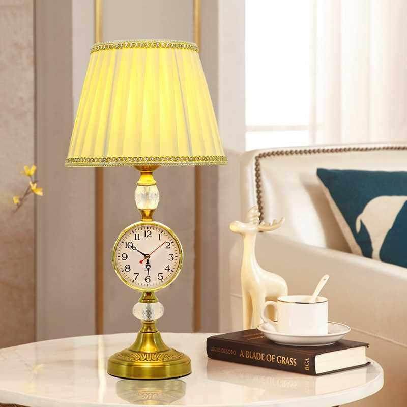 欧式台灯客厅奢华覆古创意卧室钟表智能遥控触摸装饰插电式床头灯,基础建材,装饰盖,淘宝优惠券,粉丝福利购,淘宝优惠卷