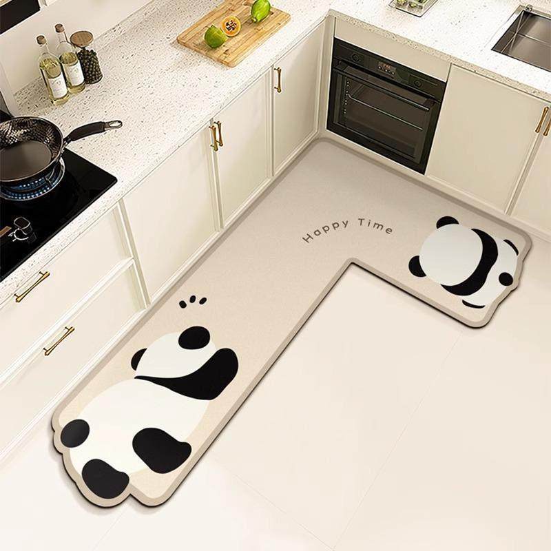L型厨房吸水地垫家用防滑耐脏脚垫矽藻泥软垫易打理进门门口地毯,居家布艺,厨房地垫,淘宝优惠券,粉丝福利购,淘宝优惠卷
