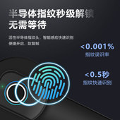房间家用智能木门指纹锁卧室内办公室电子密码 锁球形执手涂鸦通通