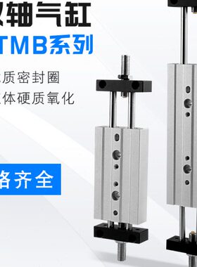 STMSTMB滑块气动双B滑台气缸轴25气缸10X10BXS10STMX52510X750STM
