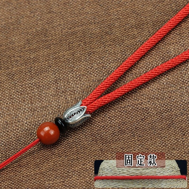 TIFOORR/递福蜜蜡吊坠挂绳 B绿松石挂绳 南红吊坠绳可调节绳男女