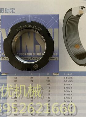 台湾M51825Y//16/锡./F-2214x11/15/精密锁腹锁紧螺母SP207牙/盈