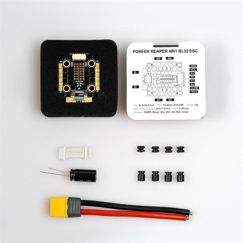FOXEER 45Ai F0 电调 128K 4合1 FPV 3-6s 不丢步无失误 BL32 20m