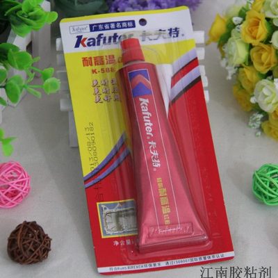 卡夫特588红胶硅酮密封胶法兰橡胶垫片耐油耐高温320度机械维修胶