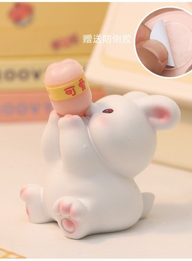 可爱治愈系情绪稳定女朋友闺蜜莫生气小猪礼O物办公室车载桌面摆