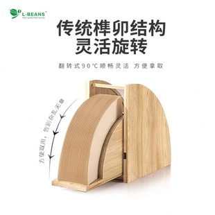 吧台咖啡滤纸架v型滤纸架盒扇形防尘支架橡胶木亚克力收纳盒