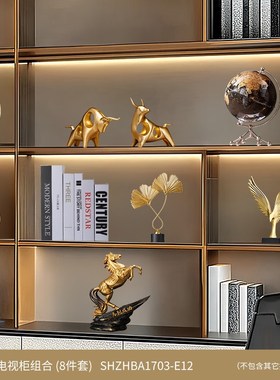 老板办公室摆件领导装饰高端w大气上档次现代轻奢高档书房风生水