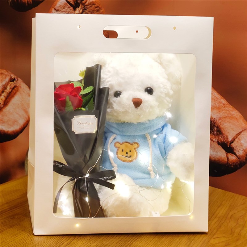 礼盒装满天星干花束闺o蜜生日礼物送女友六一儿童节花束520情人节