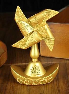爆款元宝风车转转风生水起招财立体摆件财源广进开运高级工艺转转