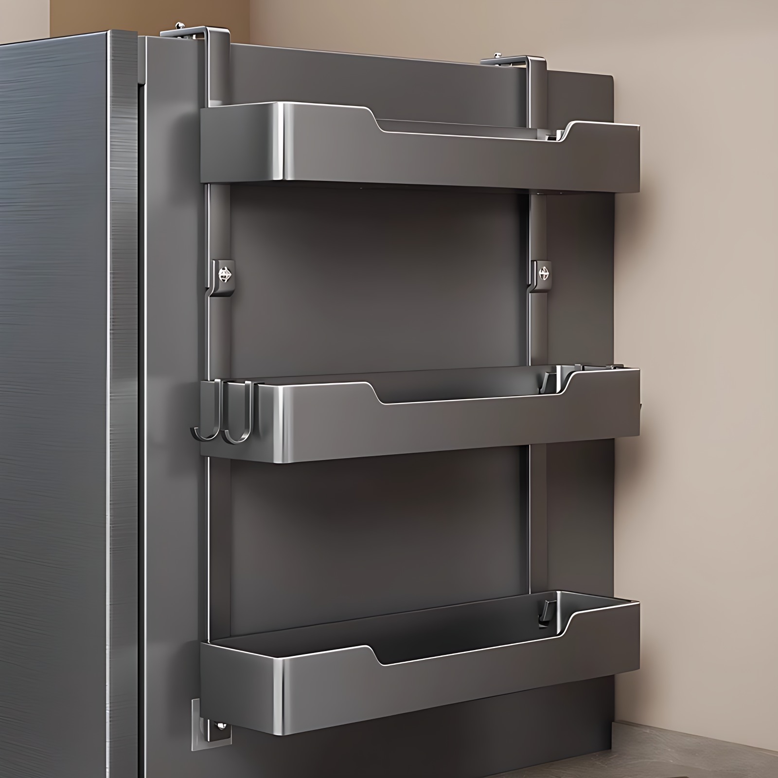 冰箱侧边收纳架多层壁挂神器