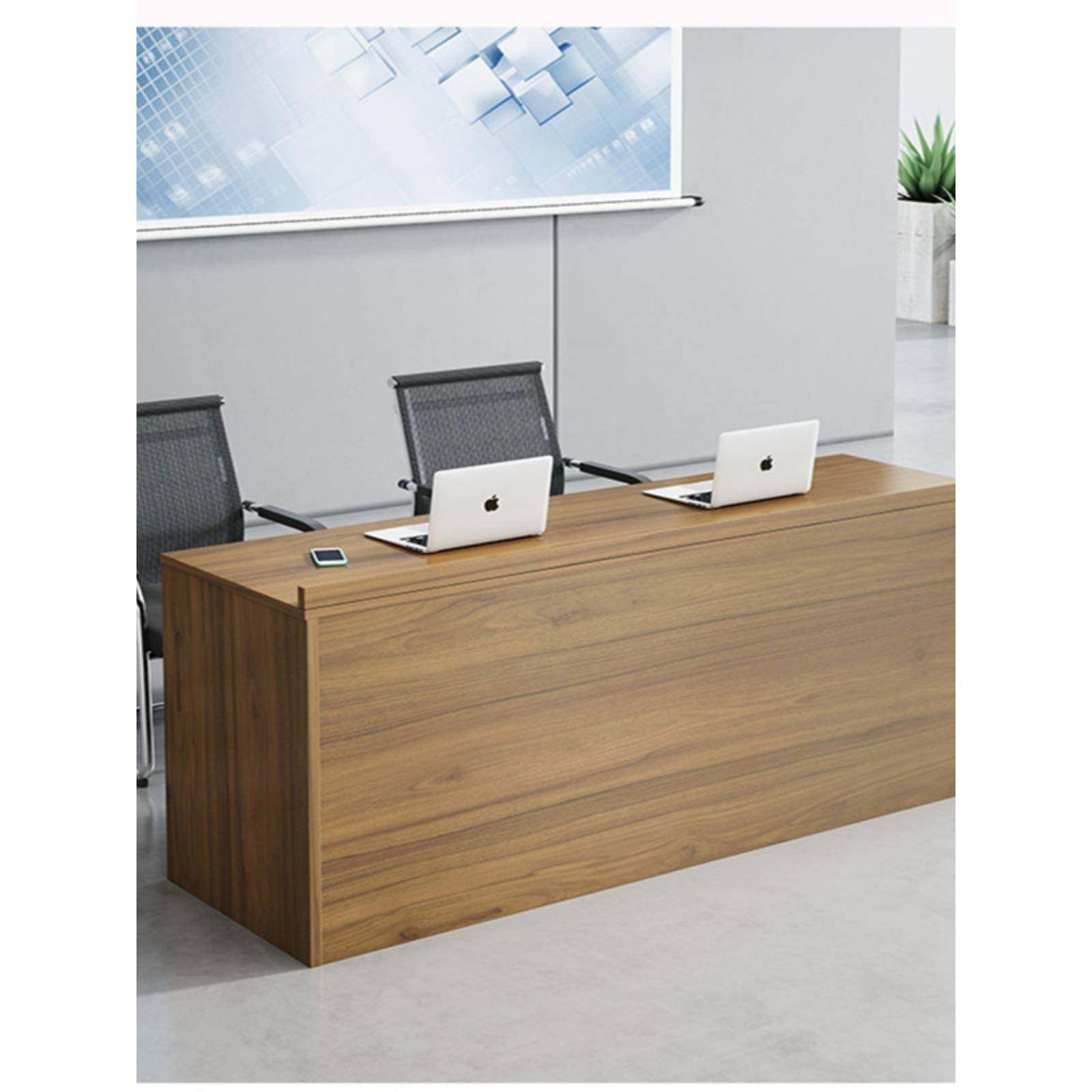 培训桌椅组合会议桌长条辅导班会场主席台领导发言台接待条形桌子