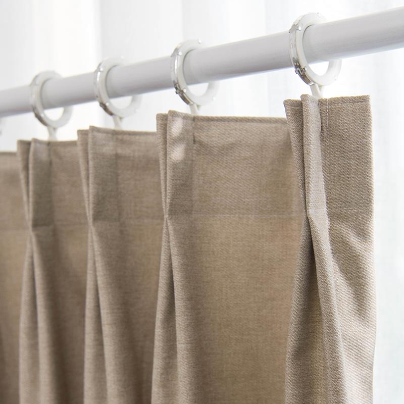 窗帘定制北京纱帘简约北欧亚麻飘窗成品上门测量安装宏运凯美客厅