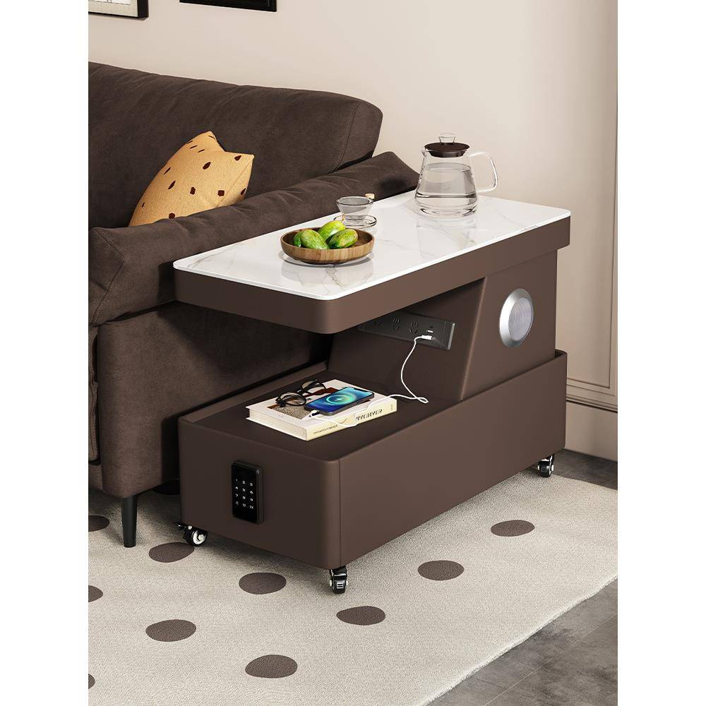 新款智能沙发旁侧边柜小户型现代简约可移动茶几客厅家用边几推车