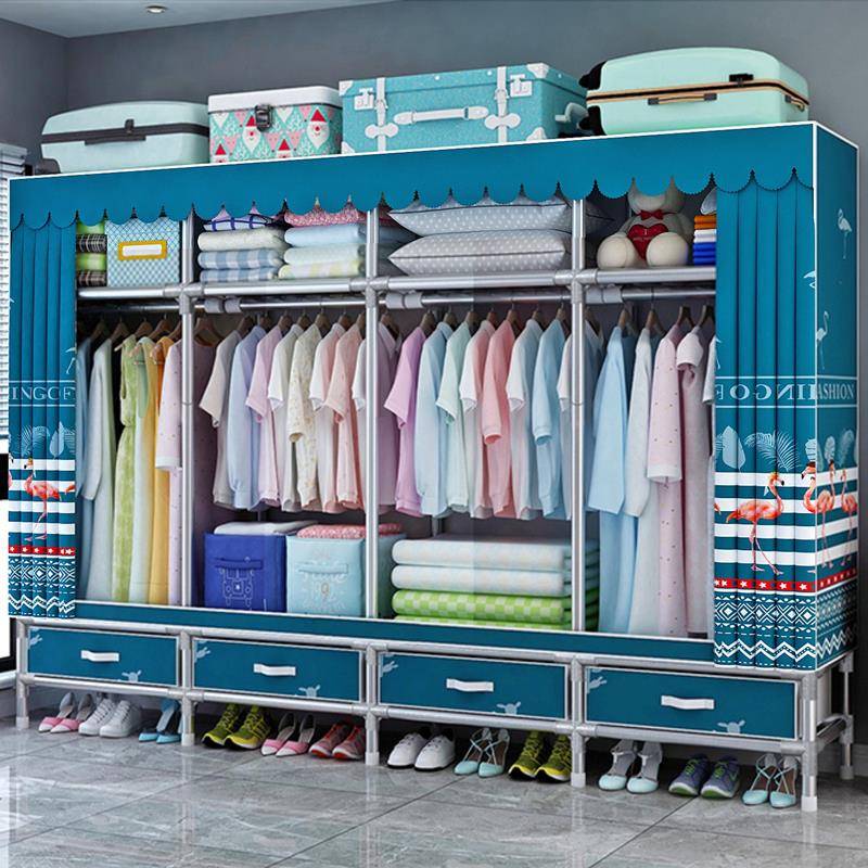 衣帽架家用落地卧室简易挂衣服架子衣柜结实耐用晾衣架收纳置物架