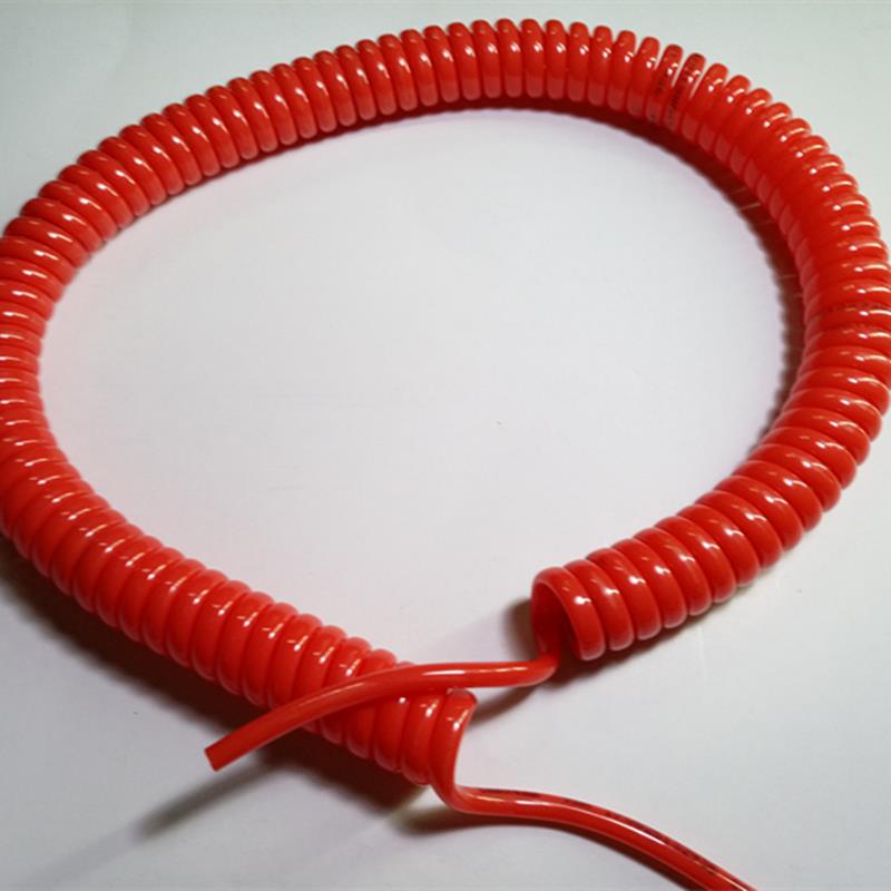 弹簧气管自动化机器人防爆高压耐磨气动软管高弹性螺旋伸缩气管