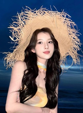 Layyyy【莫奈黄昏】度假风设计感夏日沙滩裙女气质抹胸修身连衣裙