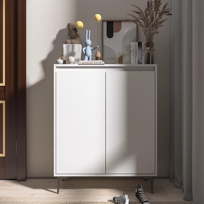 轻奢鞋柜家用现代简约免拉手玄关柜门口大容量收纳经济型实木定制