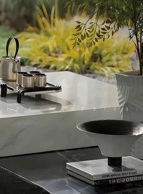 空合 新中式茶具水具花器组合 飘窗样板间售楼处客厅装饰品摆设