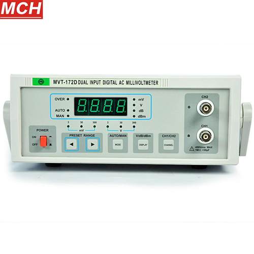 大量供应MVT-172D/8AD双通道交流毫伏表100uV-300V双针毫伏