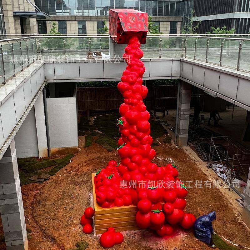 大型玻璃钢雕塑户外商业IP公仔商场景区美陈网红打卡摆件创意门头