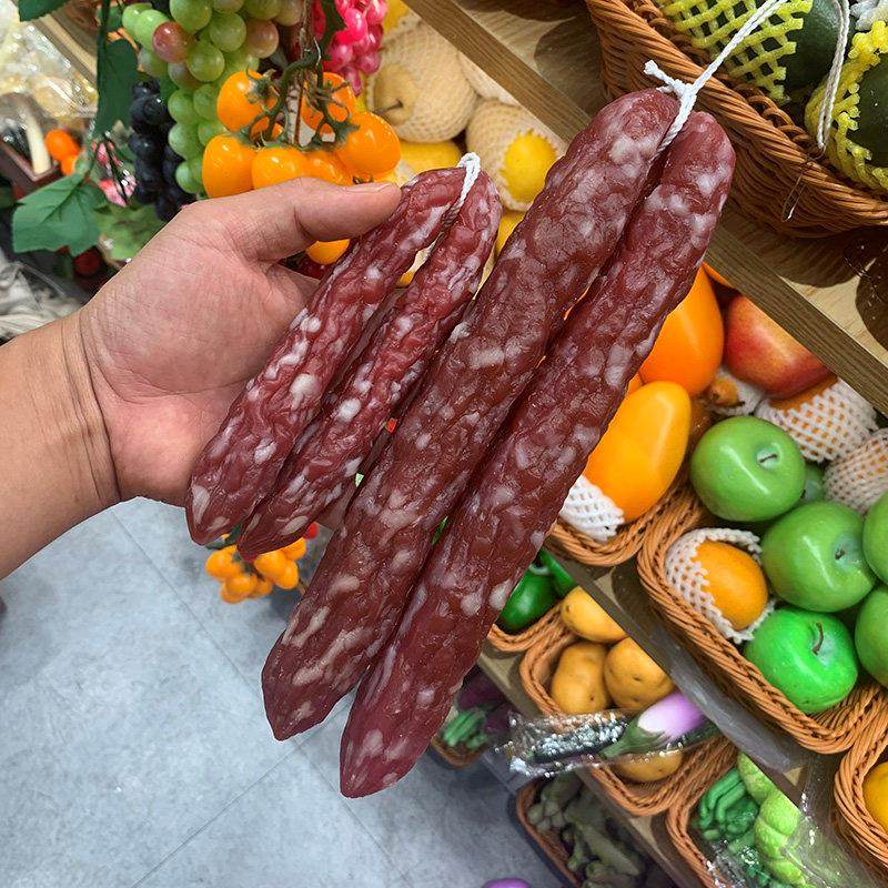 仿真广式腊肠 假腊肉腊味猪肉模型装饰摆件拍照表演道具PVC耐用,家居饰品,仿真水果,淘宝优惠券,粉丝福利购,淘宝优惠卷