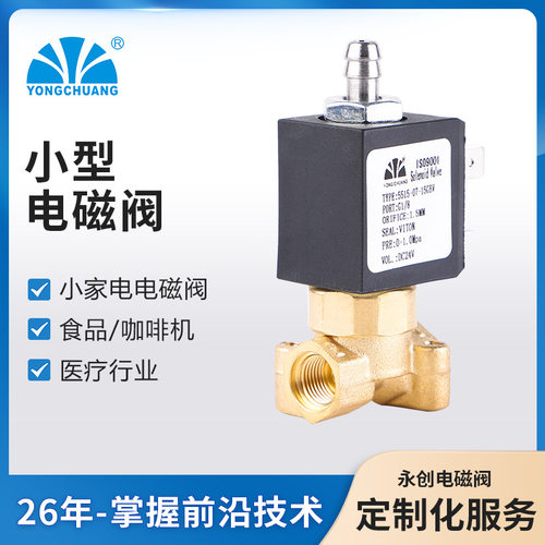 余姚永创5515-07小型直动式电磁阀微型蒸汽电磁阀 取暖器电磁 三