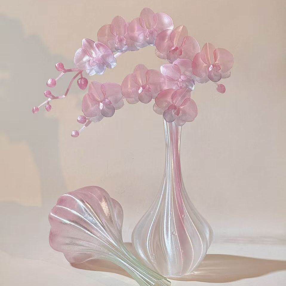 3d打印花瓶花朵蝴蝶兰图片